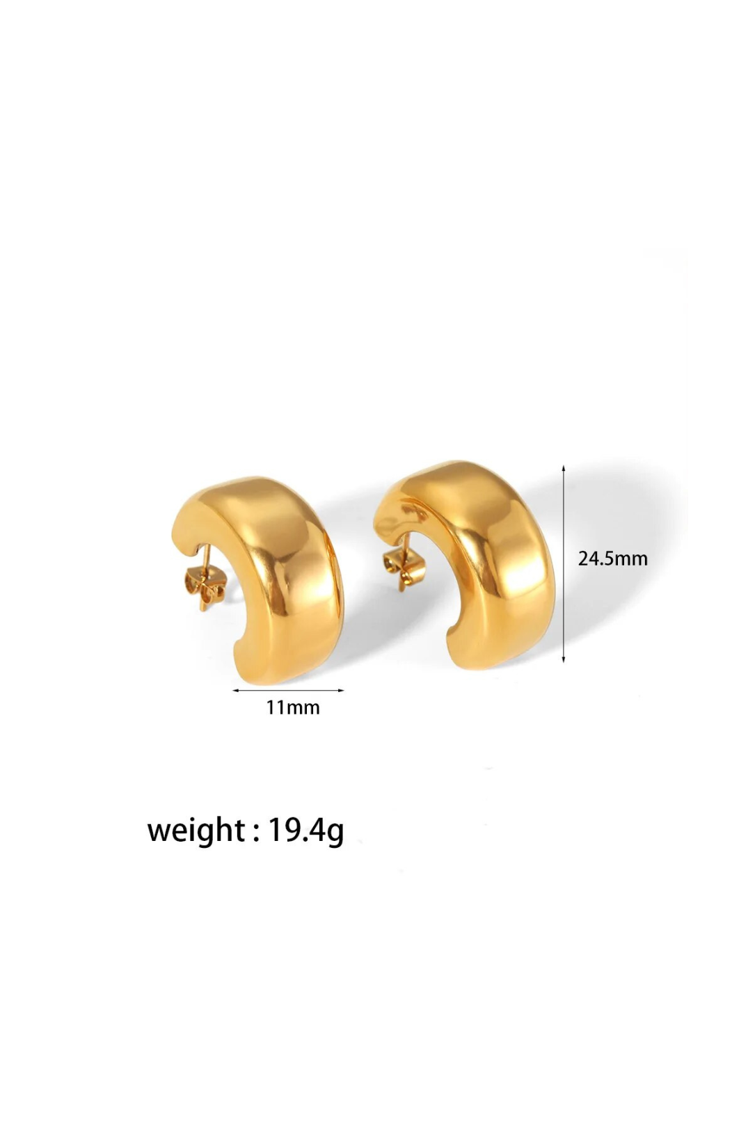 Bardot Earrings | 18kt Gold Plated