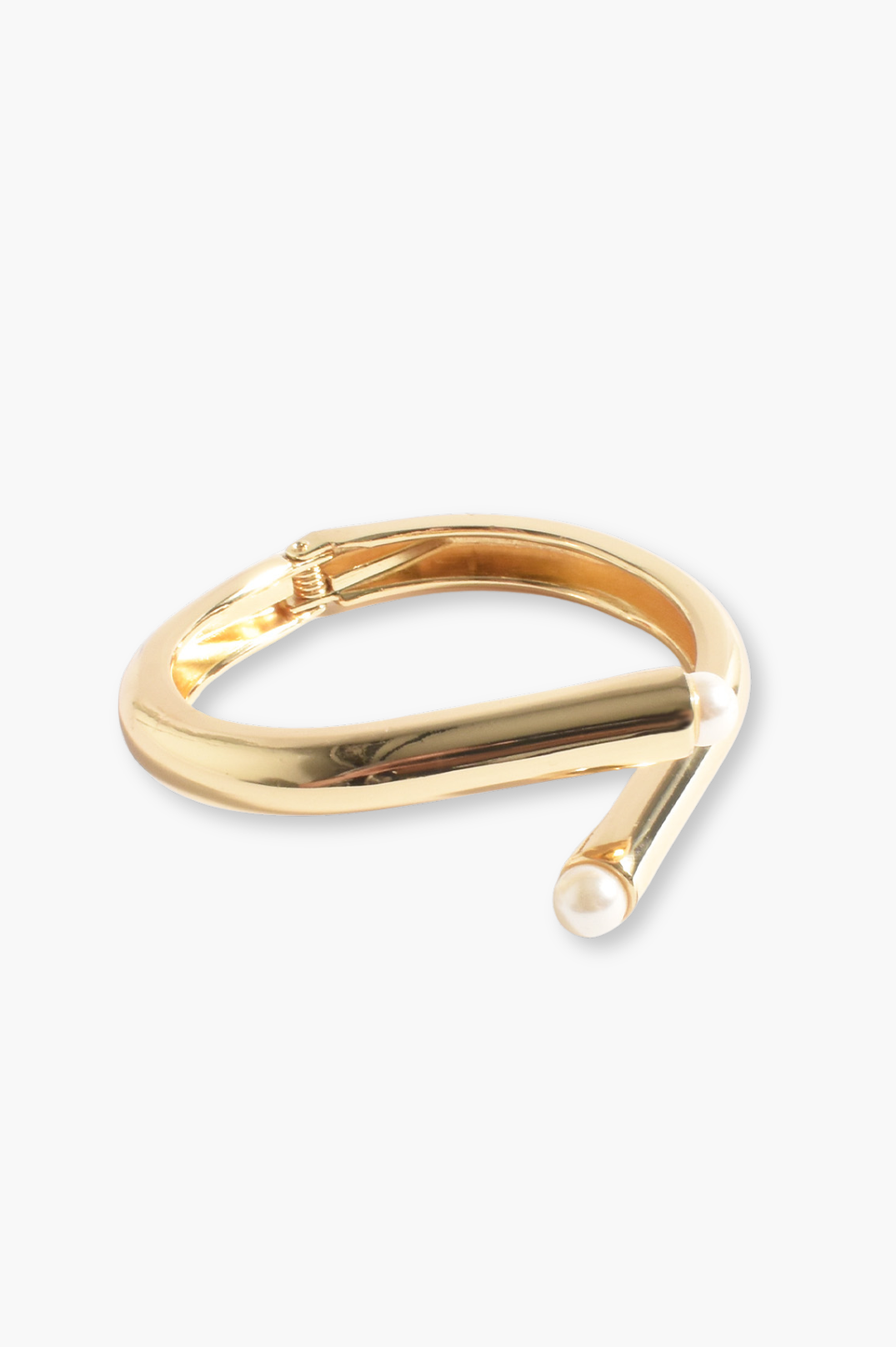 Sloane Pearl Bangle | 18K Gold Plated