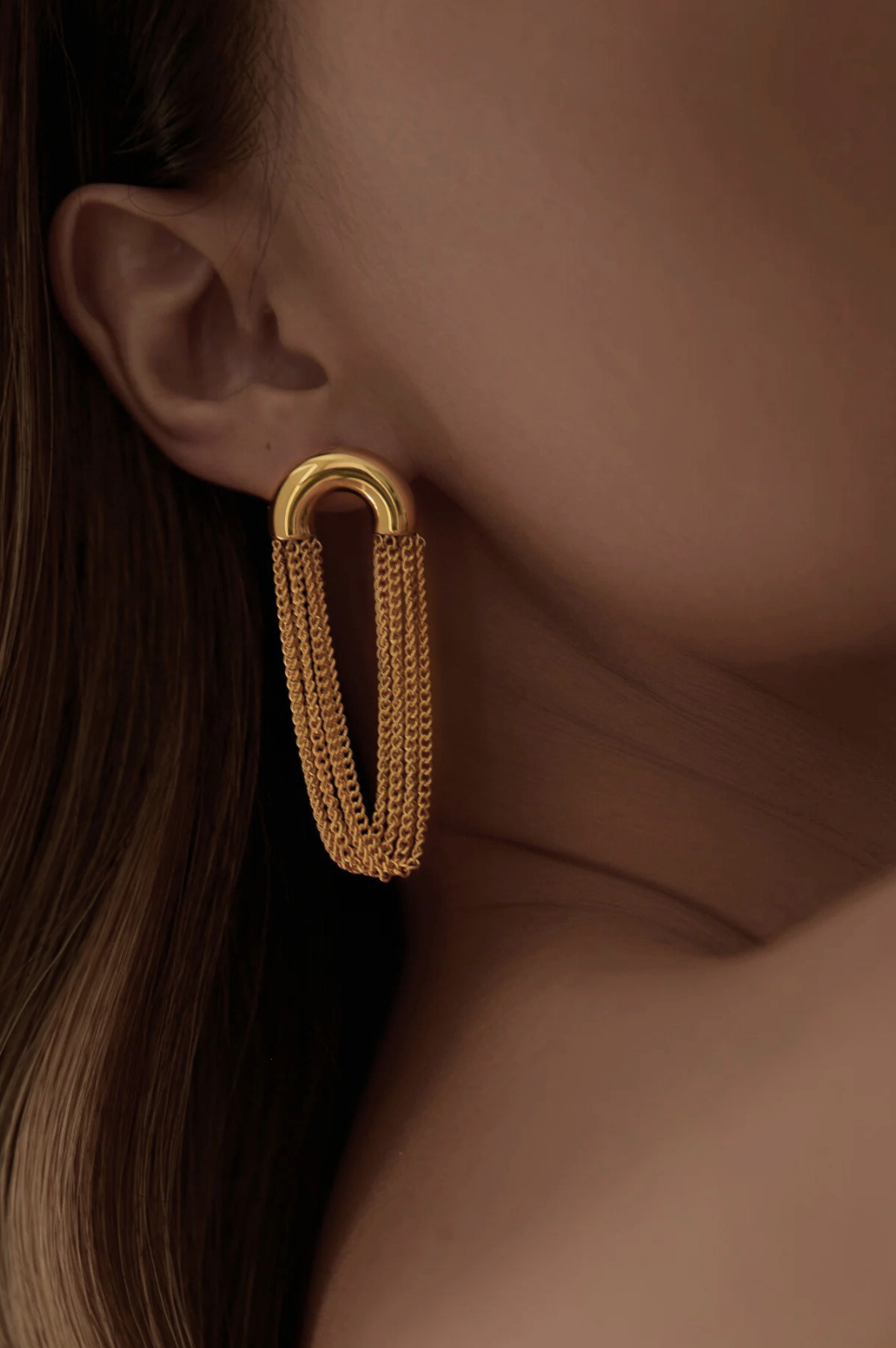 NEW - Vervelle Chain Earrings | 18k Gold Plated