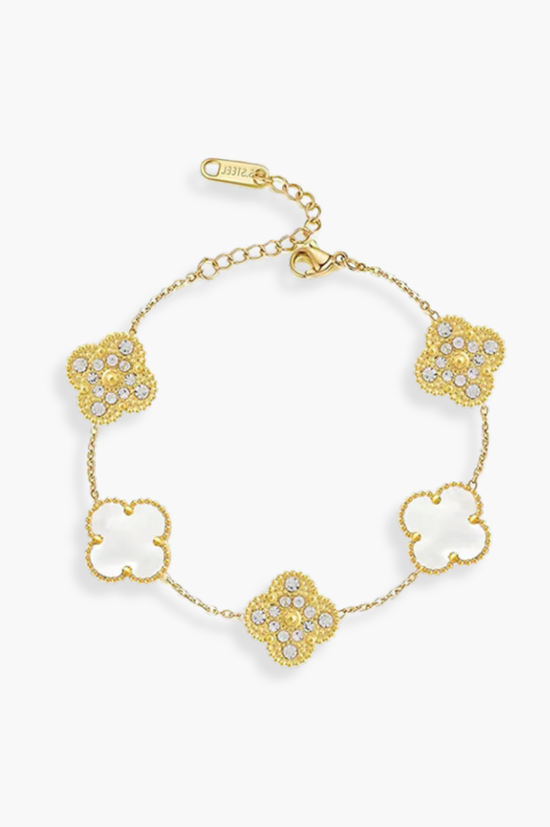 Alexis Luxe Bracelet | White 18K Gold Plated
