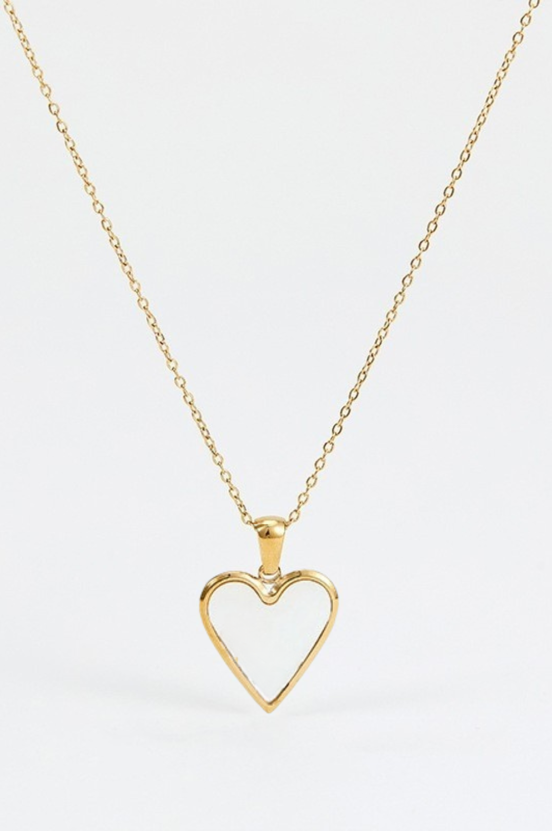 Milan White Pearl Love | 18K Gold Plated