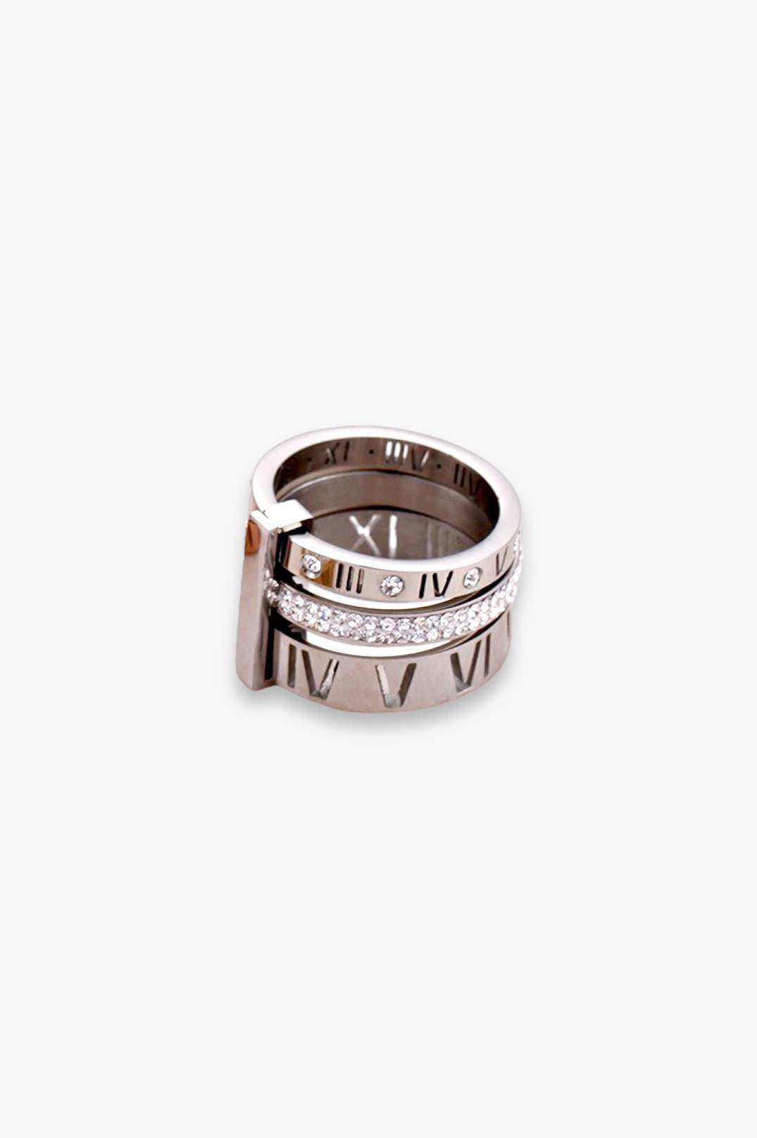 Tokyo Triple Layer Ring | Silver 18K Gold Plated