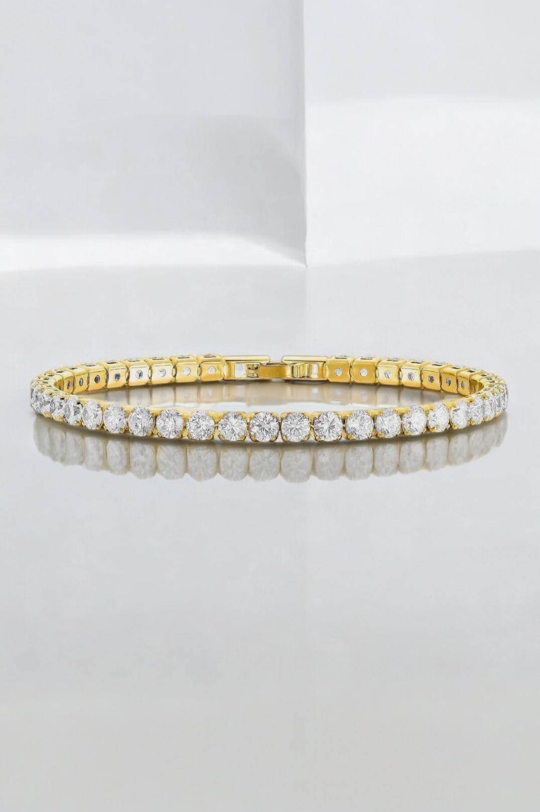 Violetta Crystal Bracelet | 18K Gold Plated