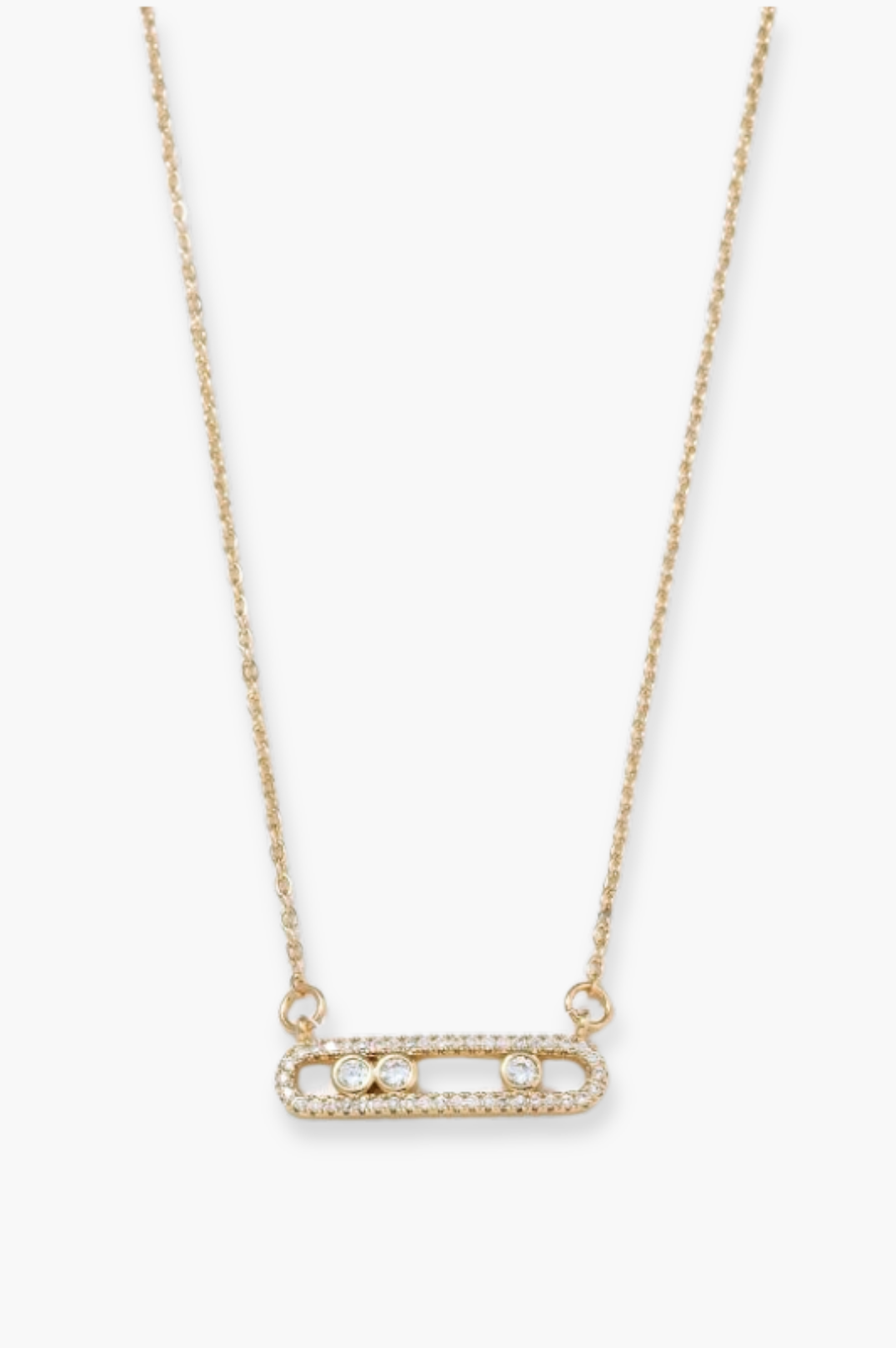 Selene Floating Necklace | 18K Gold Plated