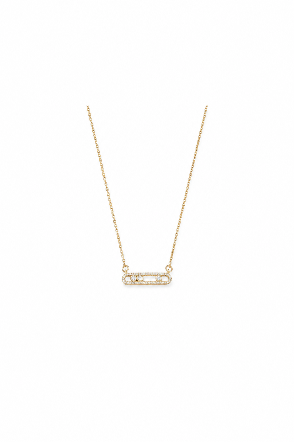 Selene Floating Necklace | 18K Gold Plated