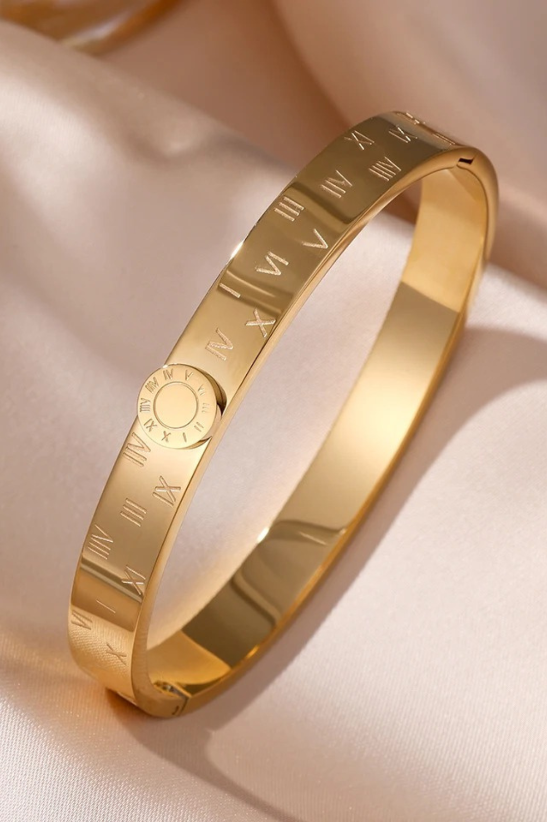 Inspired Numerals Bangle | Gold 18K Plated