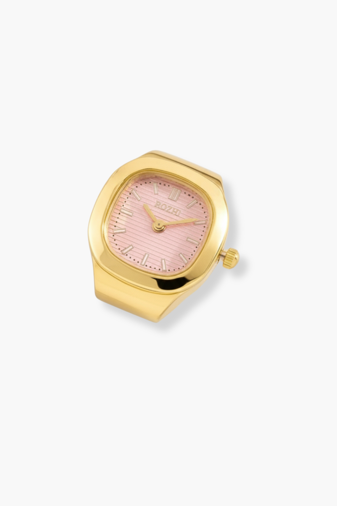 Tatum Watch Ring Pink | 18K Gold Plated