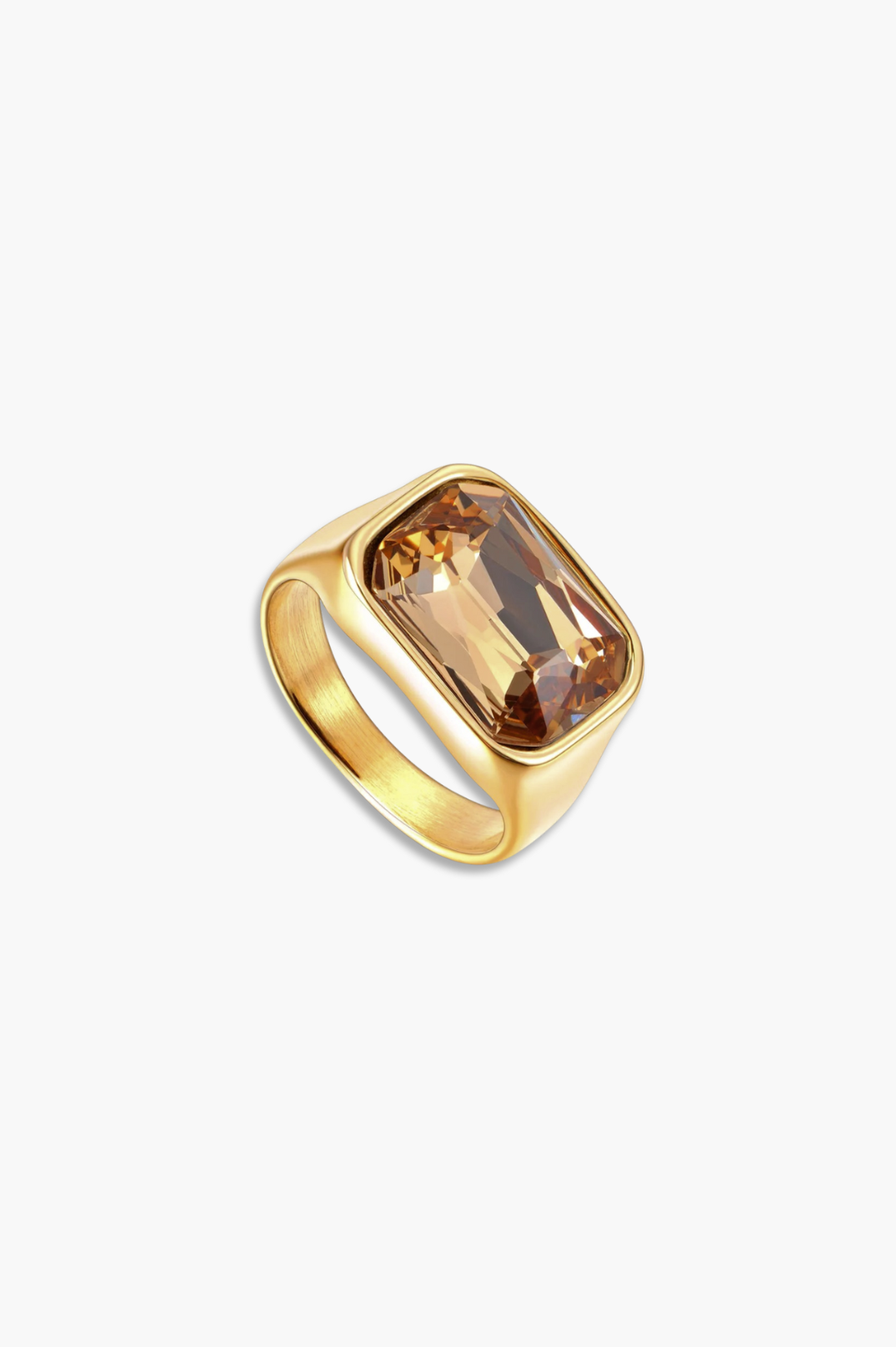 New - Bordeaux Champagne Ring | 18K Gold Plated