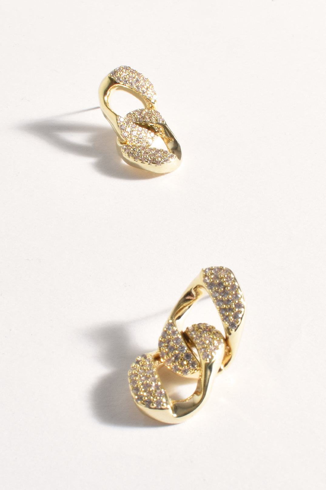 City Link Pave Earrings | 18K Gold Plated