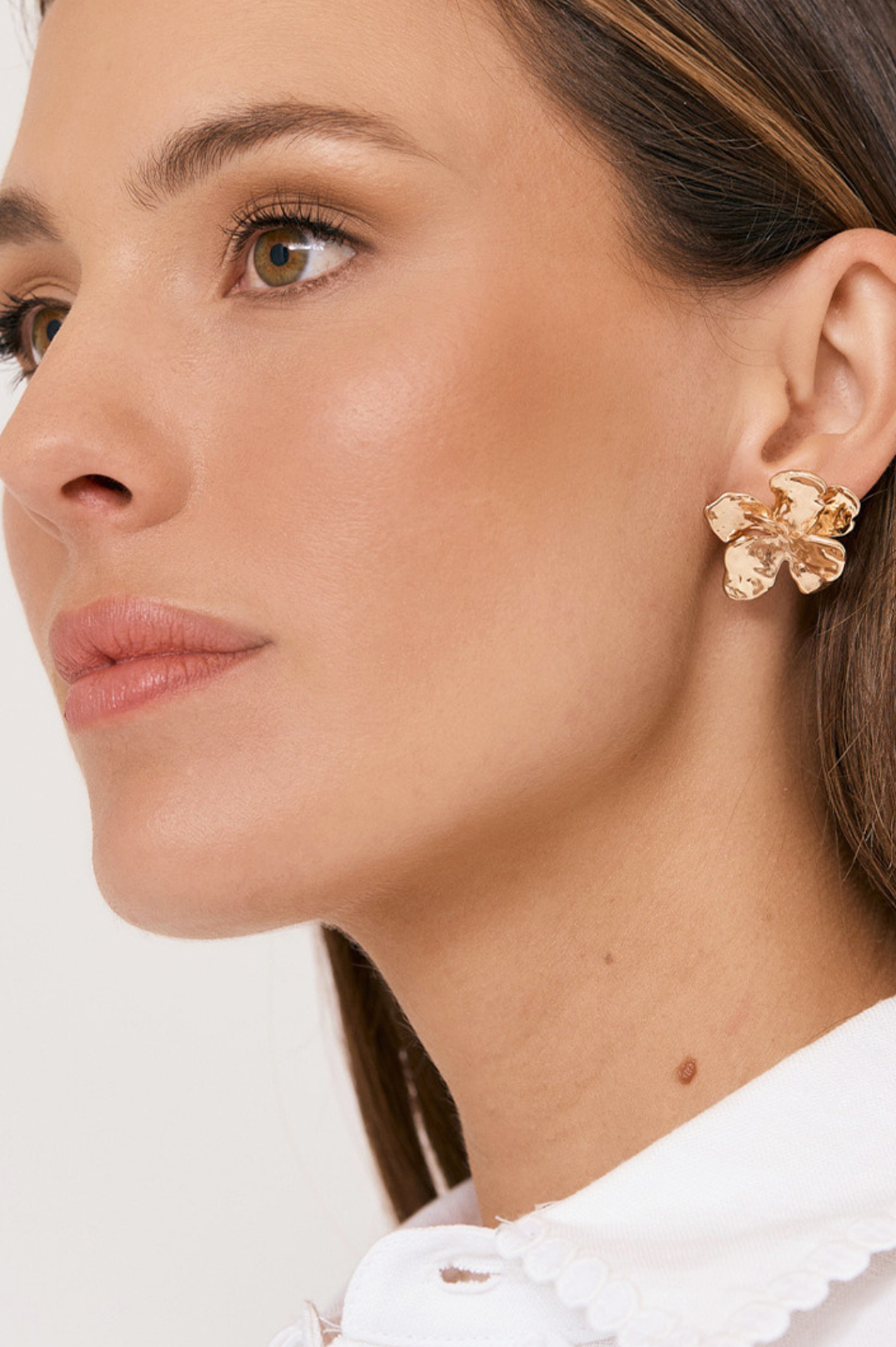 Wild Lotus Earrings | Gold