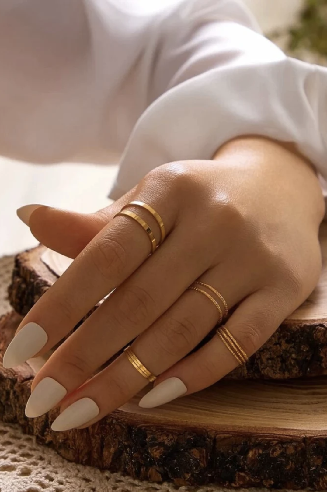 7 Stacking Rings| Gold