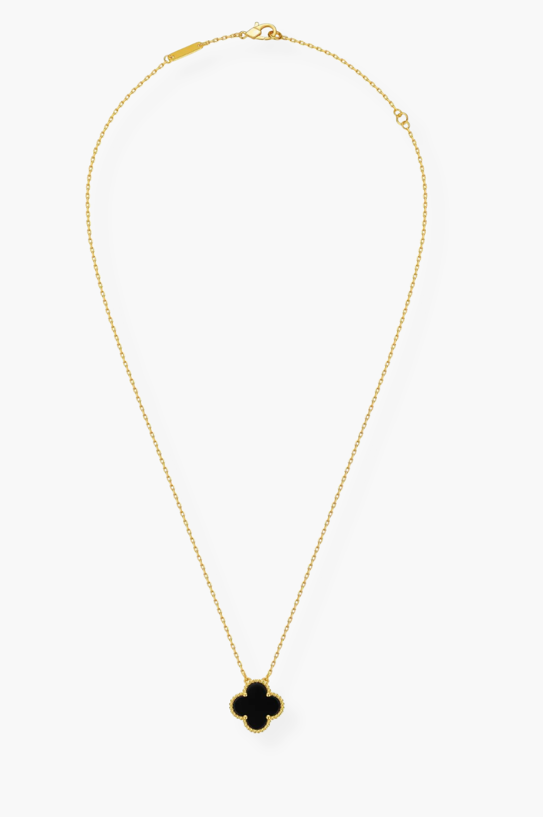 Alexis Black Necklace | Gold