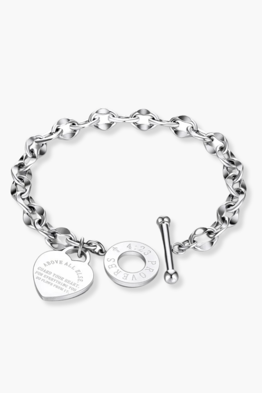 Vintage Heart Silver Bracelet | Gold 18K Plated