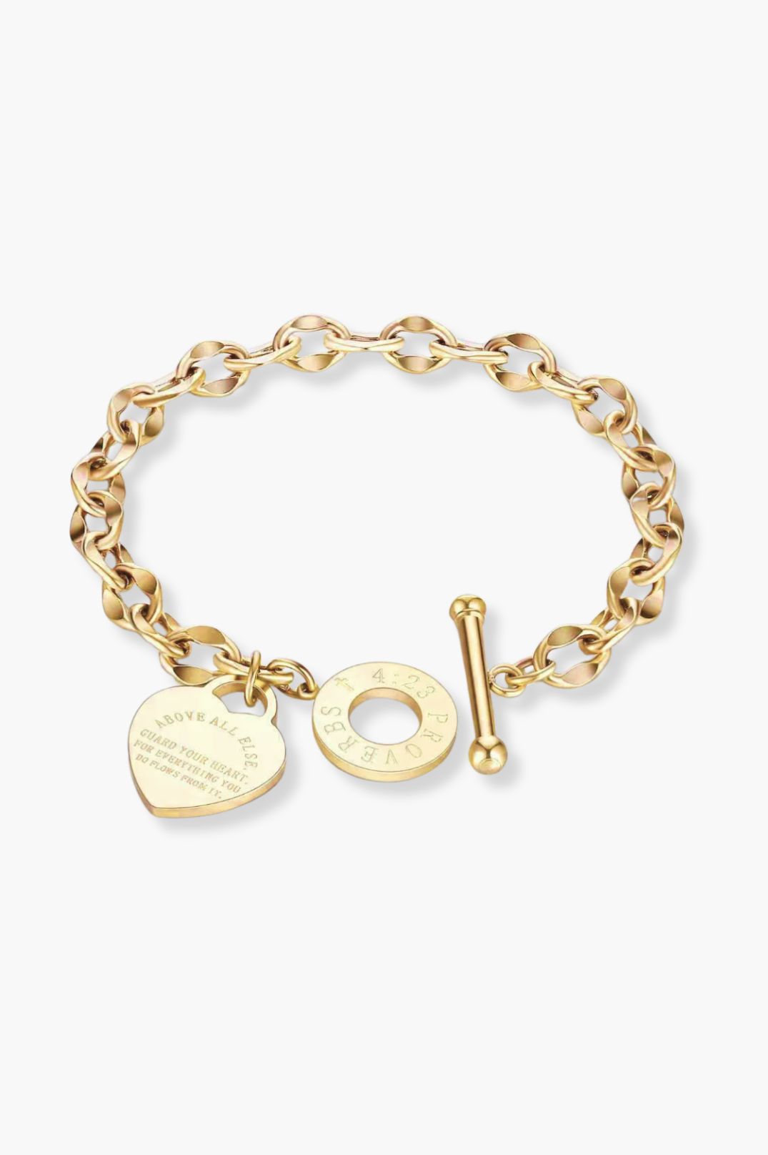 Vintage Heart Bracelet | Gold 18K Plated