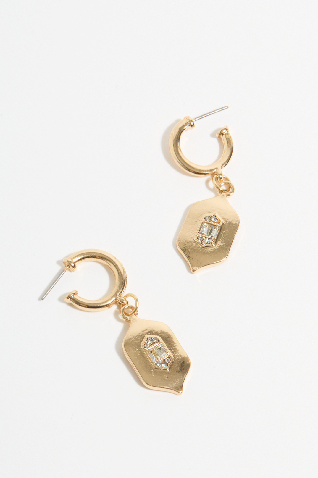 Sun Charm Earrings | Gold