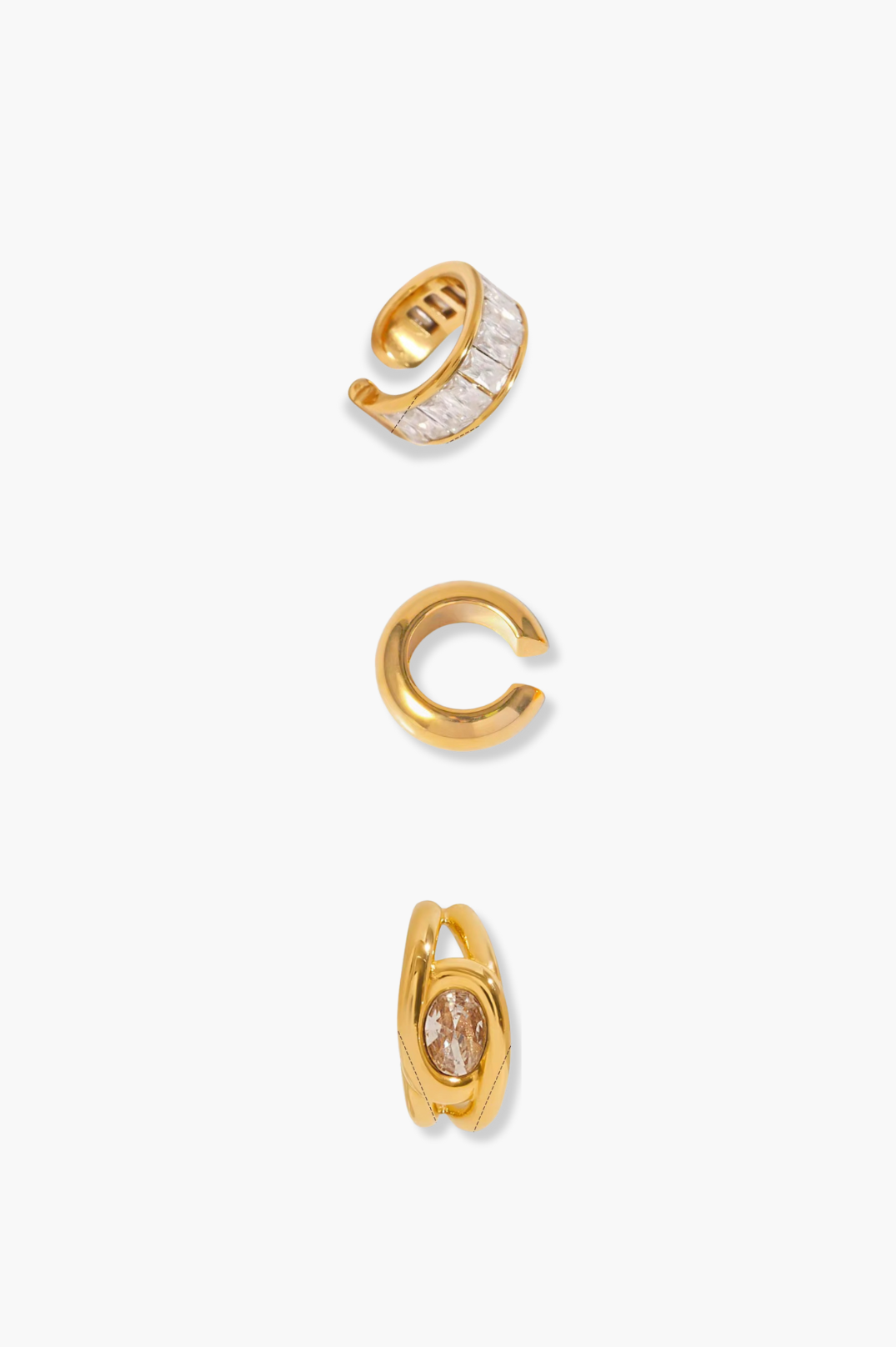 Portman Ear Cuff Set 3 | 18K Gold Plated