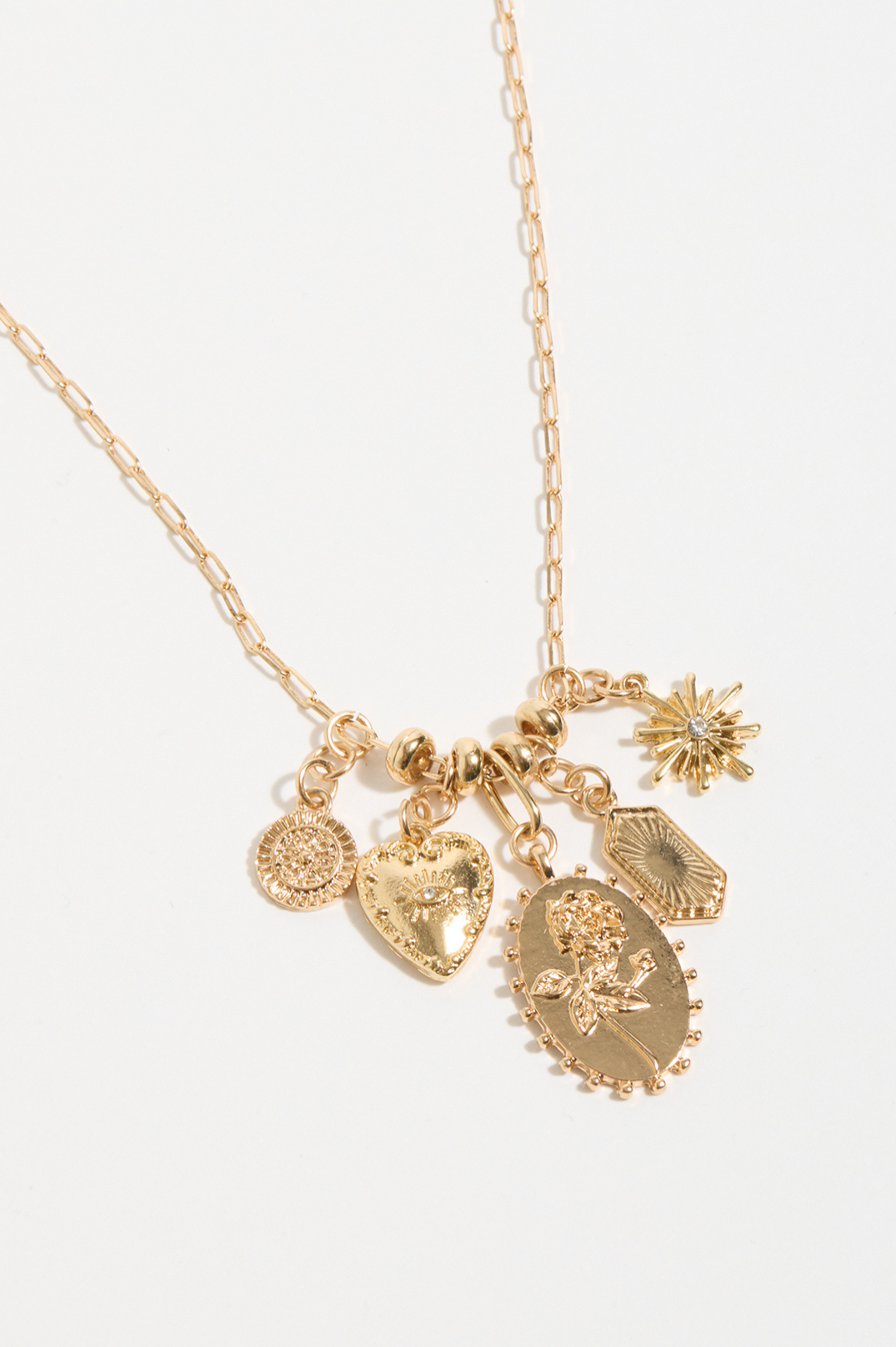 NEW - Sun Charm Necklace | Gold