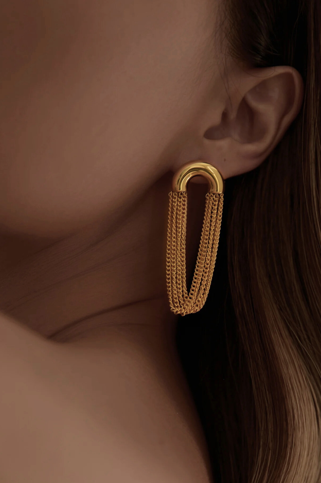 NEW - Vervelle Chain Earrings | 18k Gold Plated