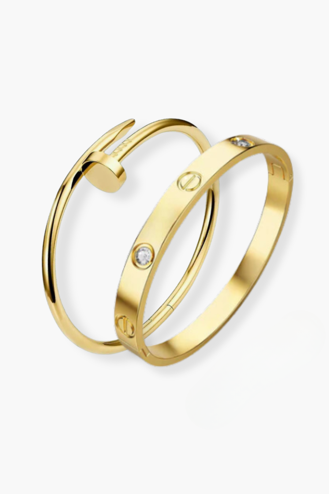 NEW - London Hinge Nail Bangle Stack 2.0 | Gold
