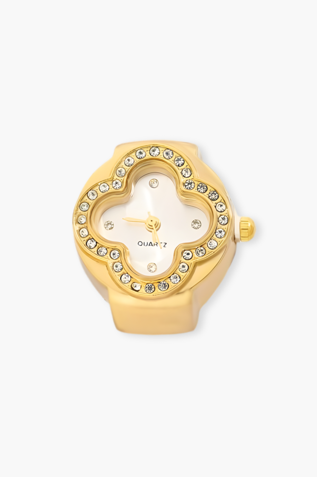 Alexis Watch Ring White Pearl  | 18K Gold Plated