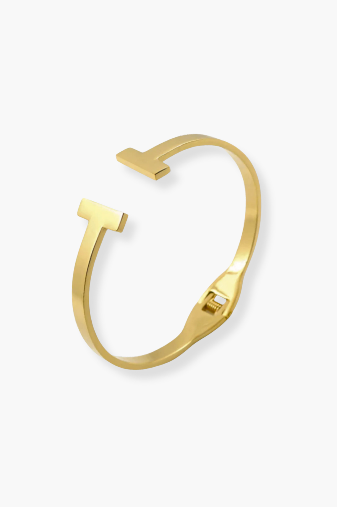 NEW Double T Bangle | Gold
