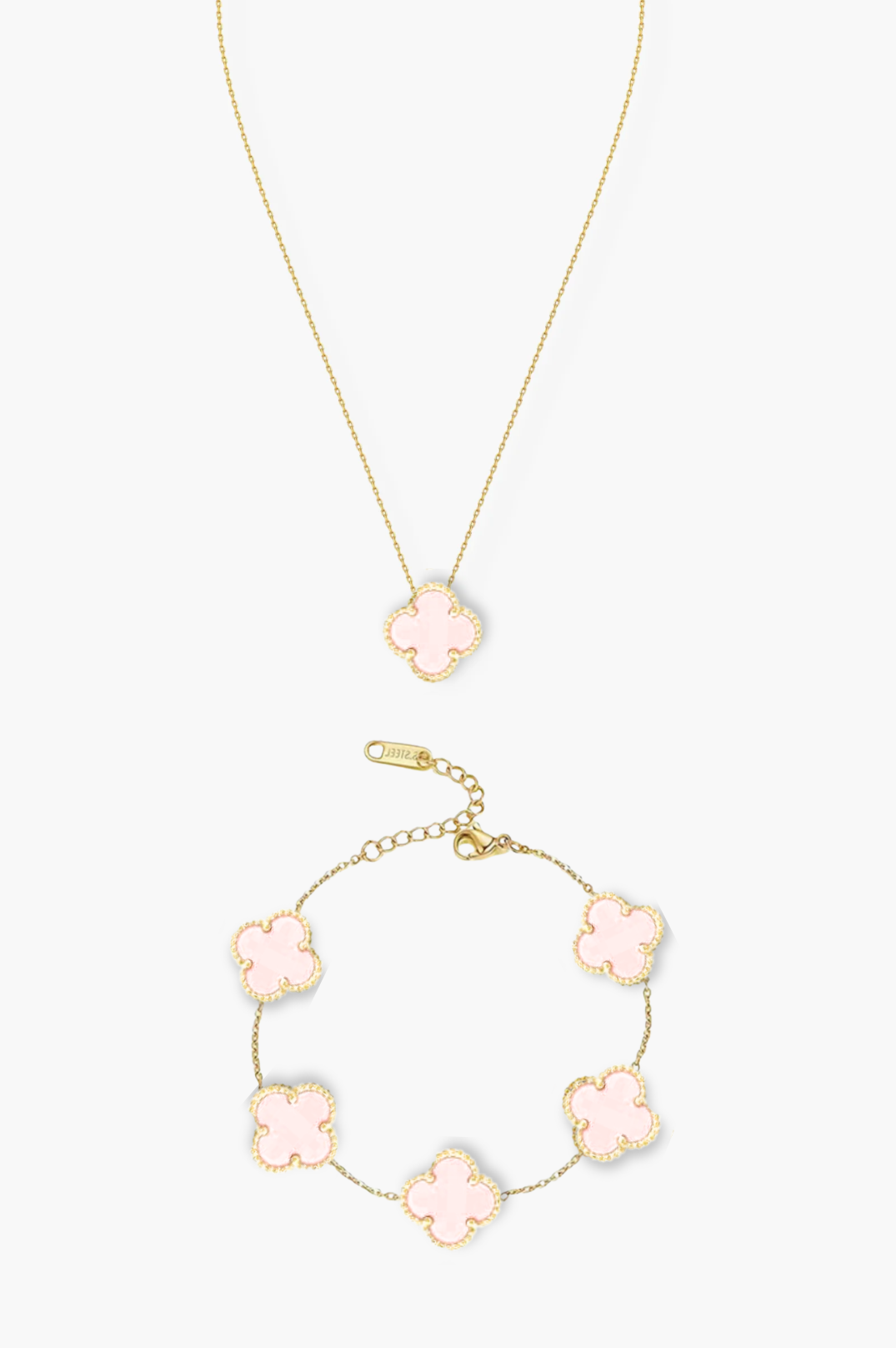 New - Alexis Pink Pearl 2 Piece Set | Gold