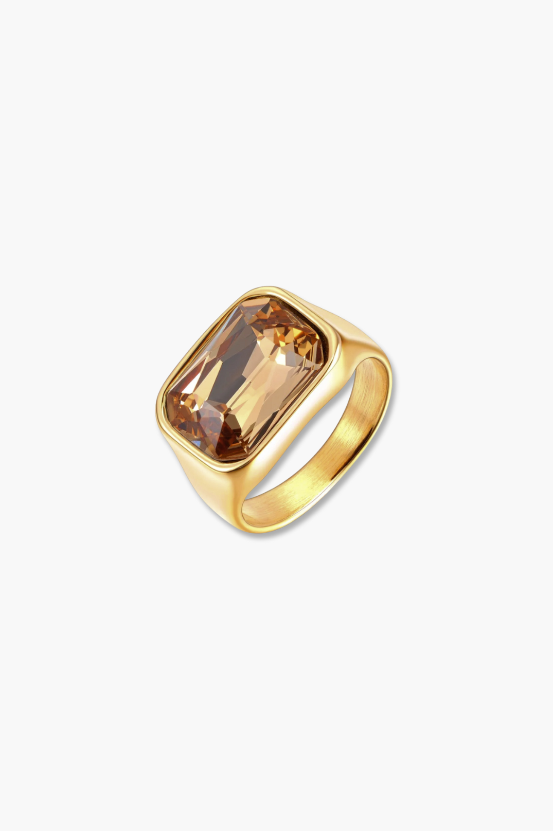 New - Bordeaux Champagne Ring | 18K Gold Plated
