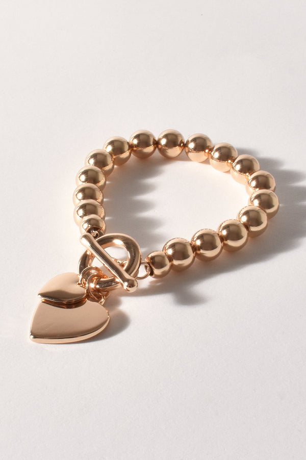 Milan Double Love Bead Bracelet | Gold