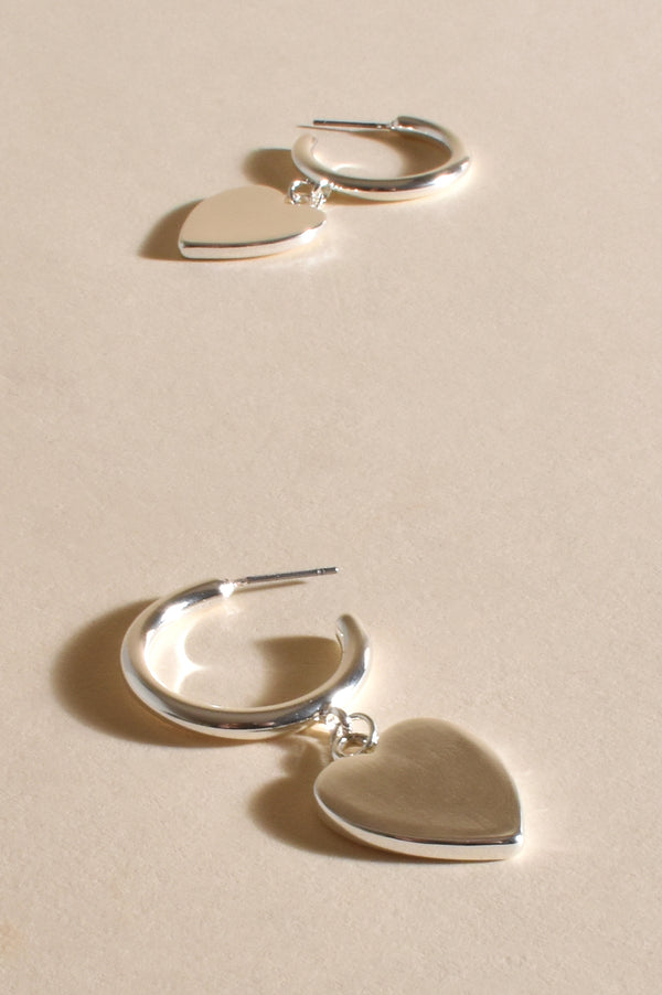 Milan Love Earrings | Silver