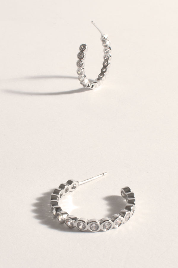 New - Tennis Earrings | Silver