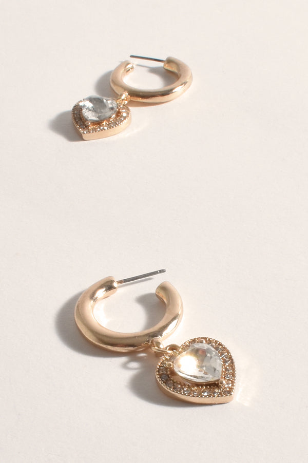 Milan Earrings | Crystal Gold