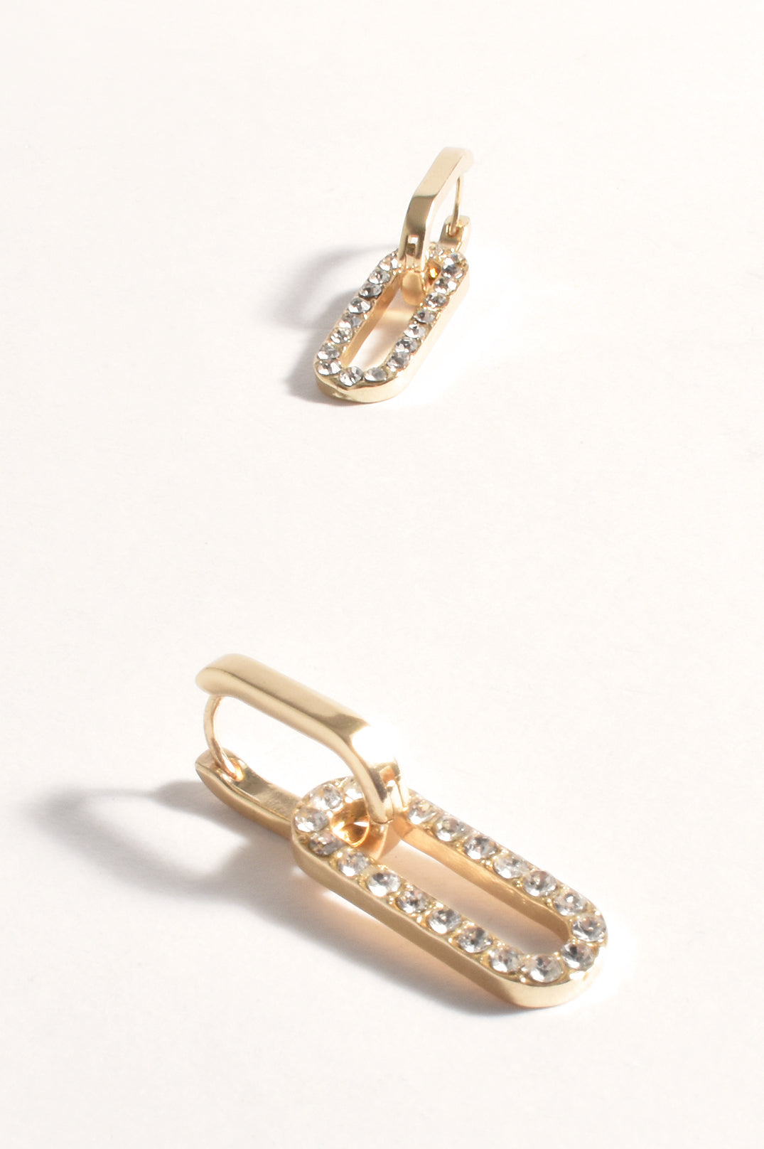 New York Pave Earrings | Gold