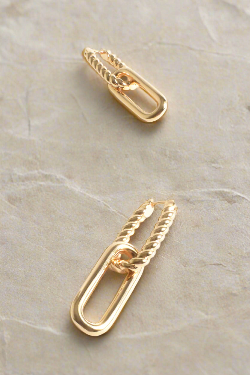 Chicago Earrings | Gold