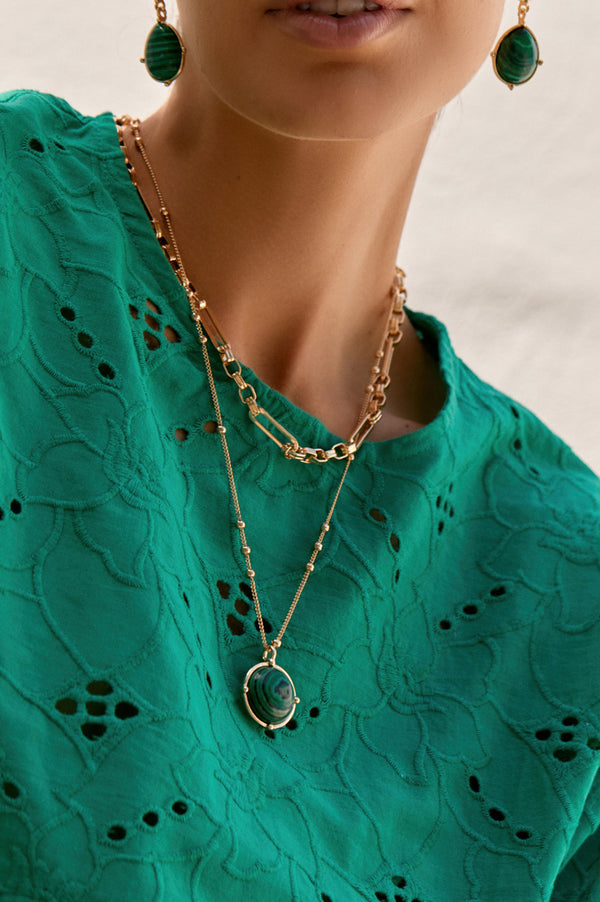 Verde Layered Necklace | Gold