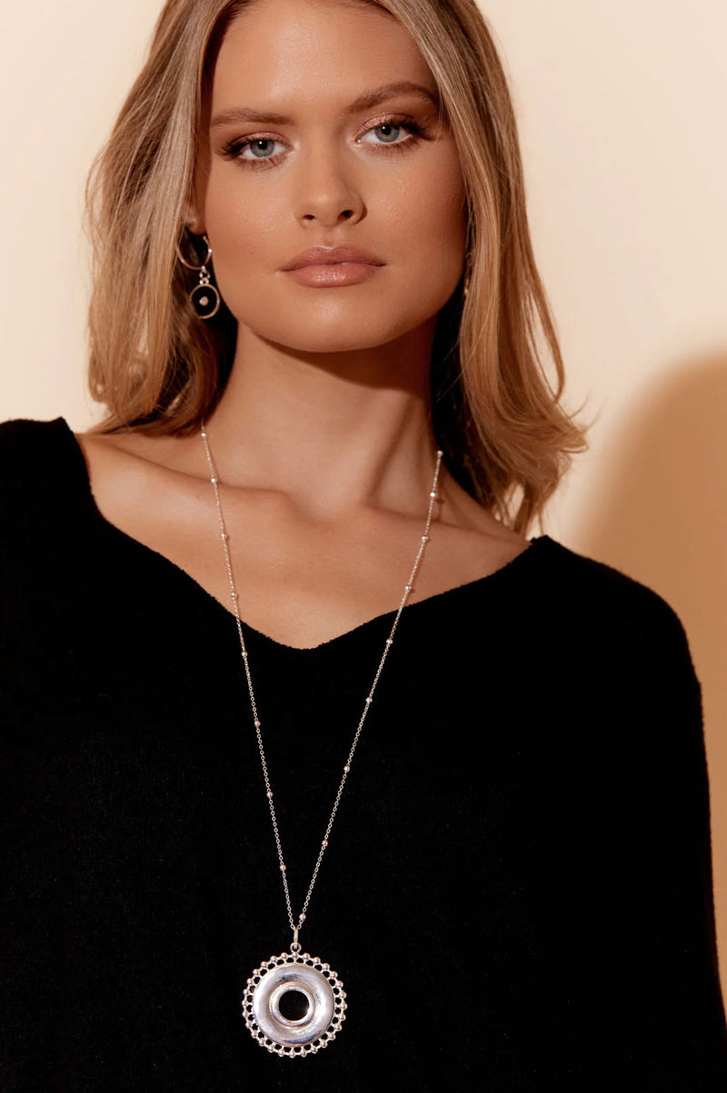 Kayla Longline Necklace Silver Inspo Jewellery
