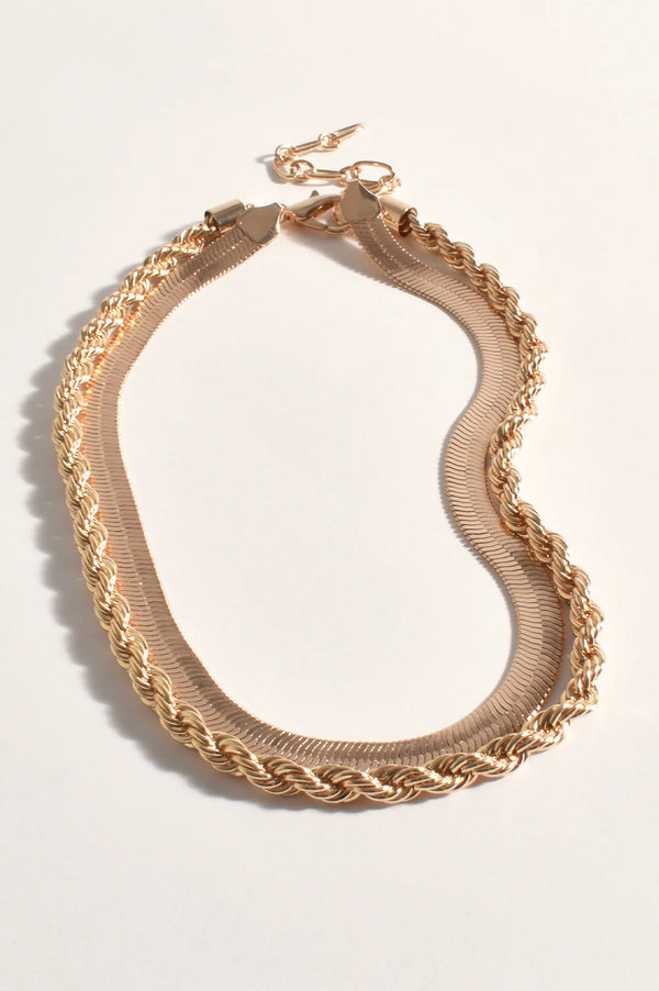 Dakota Twist Necklace | Gold