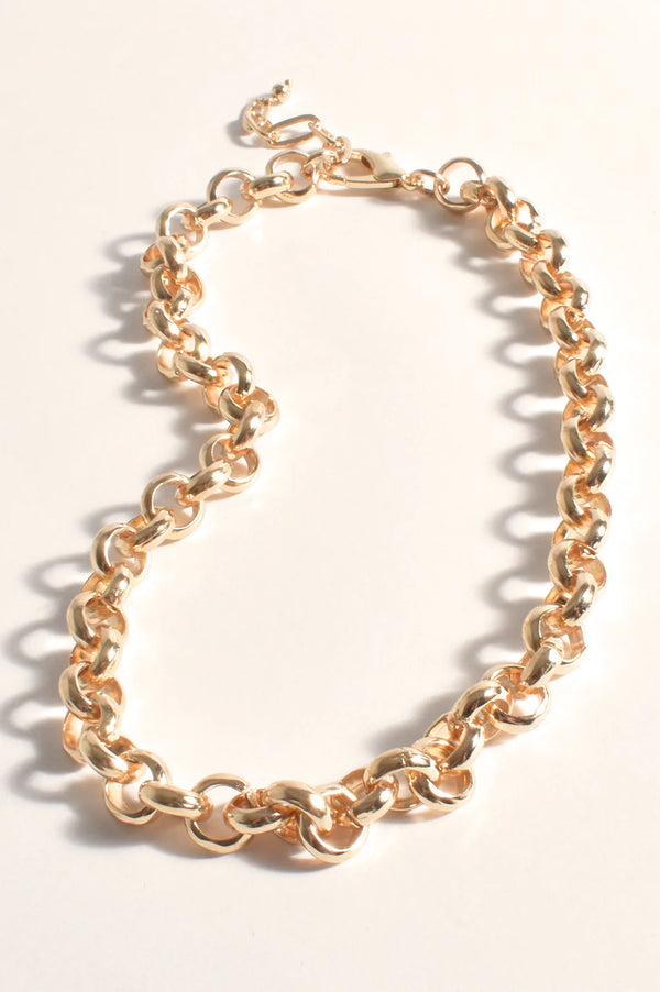 Milan Classic Belcher Necklace | Gold