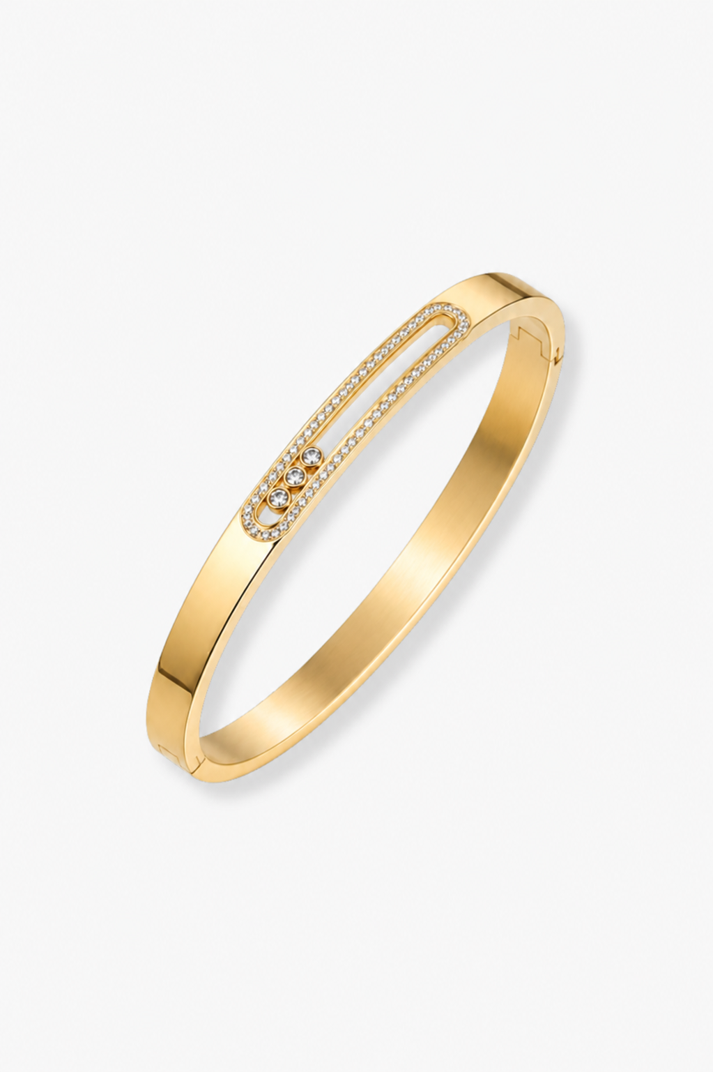Selene Floating Bangle | 18K Gold Plated