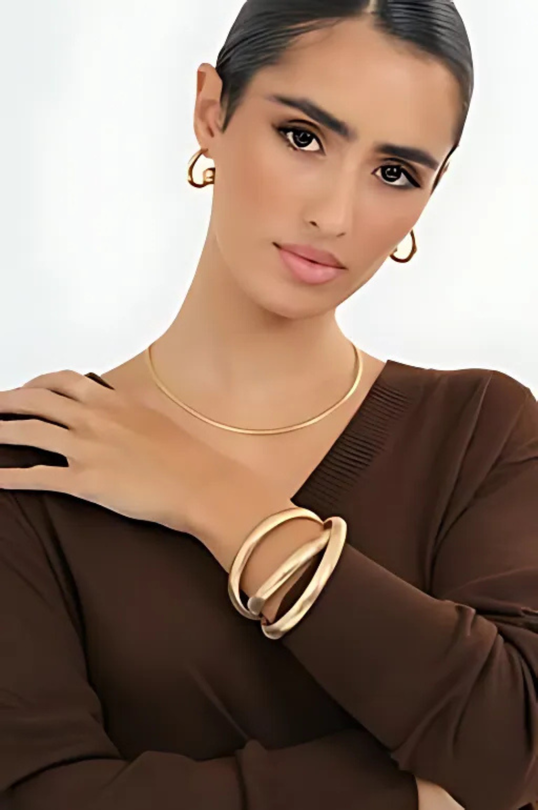 Dakota Twist Bangle | Gold