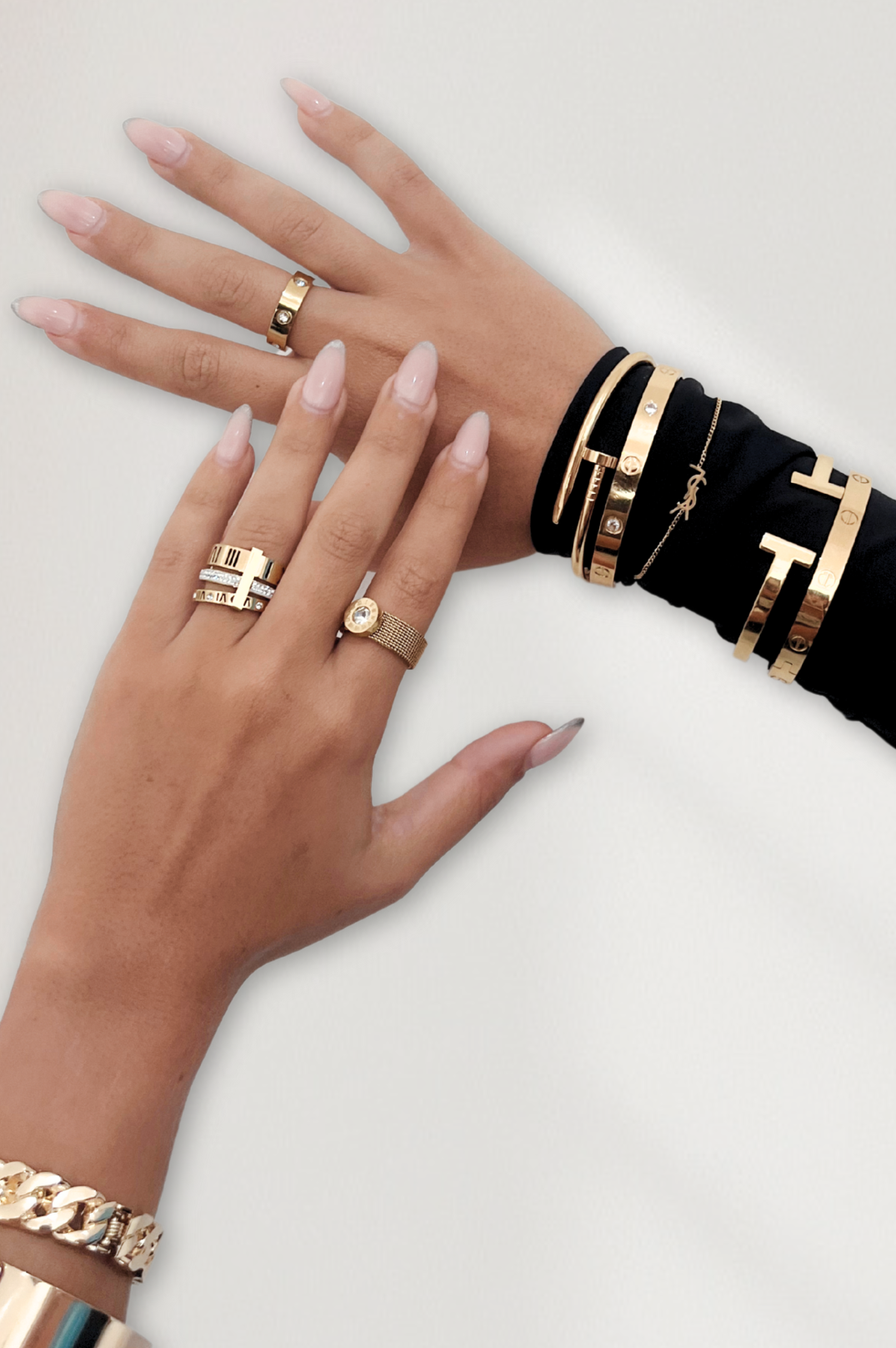 NEW Double T Bangle | Silver