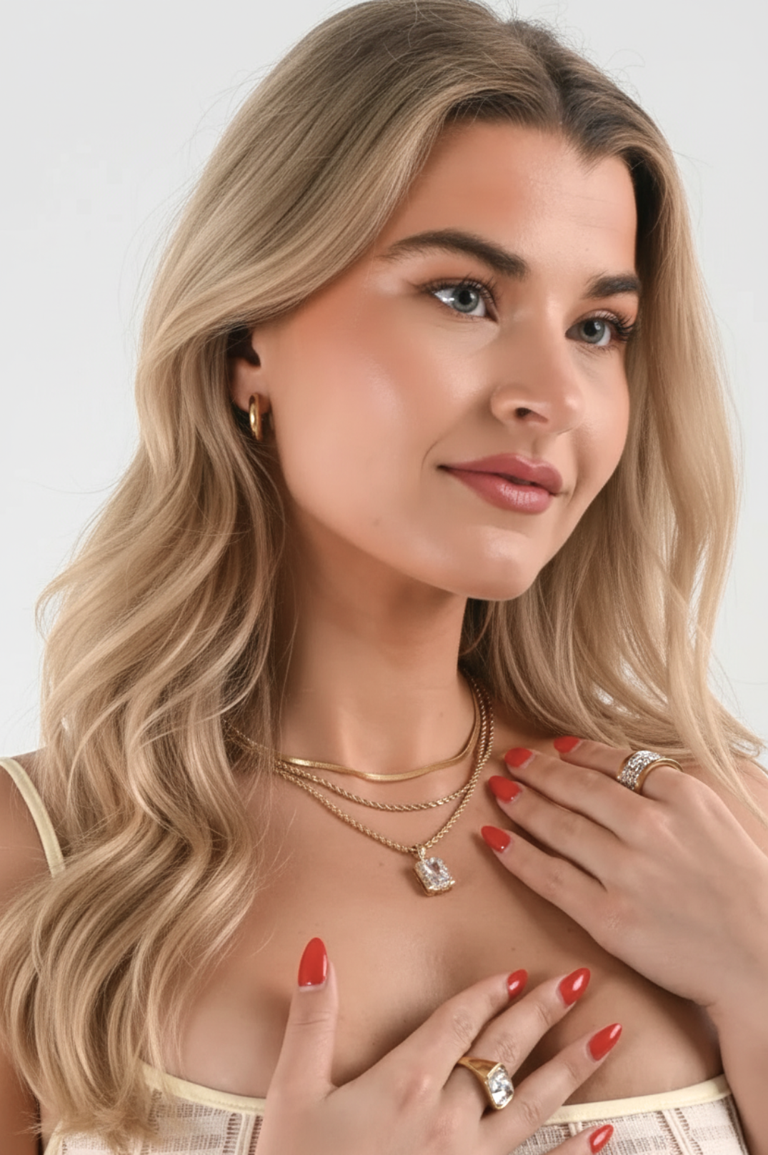 Isla Necklace Stack | 18K Gold Plated