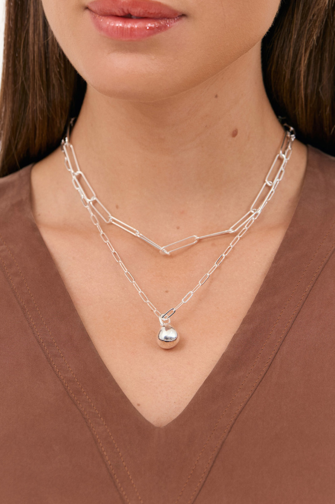Maxwell Double Chain Necklace | Gold