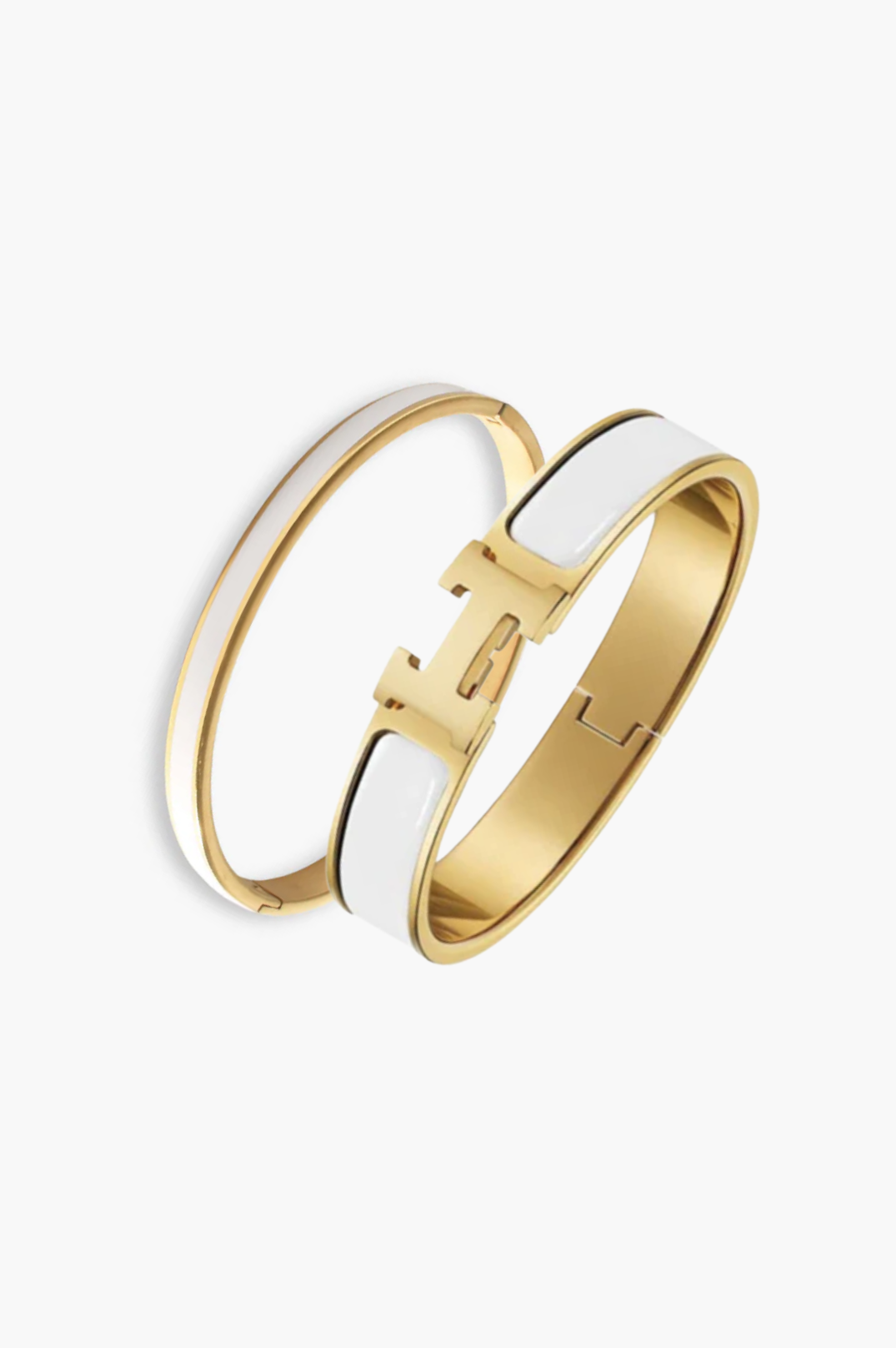 Nova Hollywood Bangle Stack | White