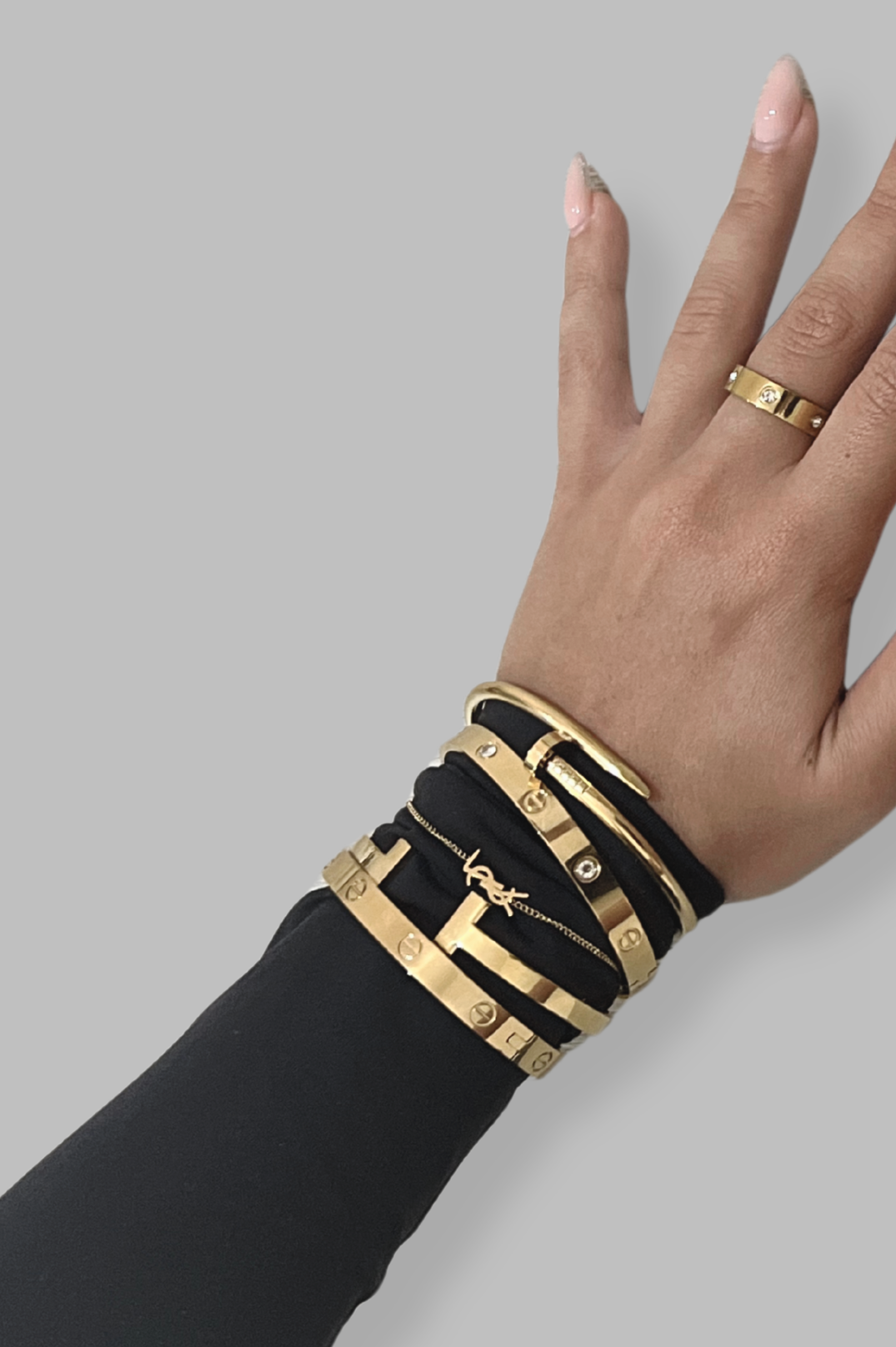 Nail Bangle 2.0 | Gold