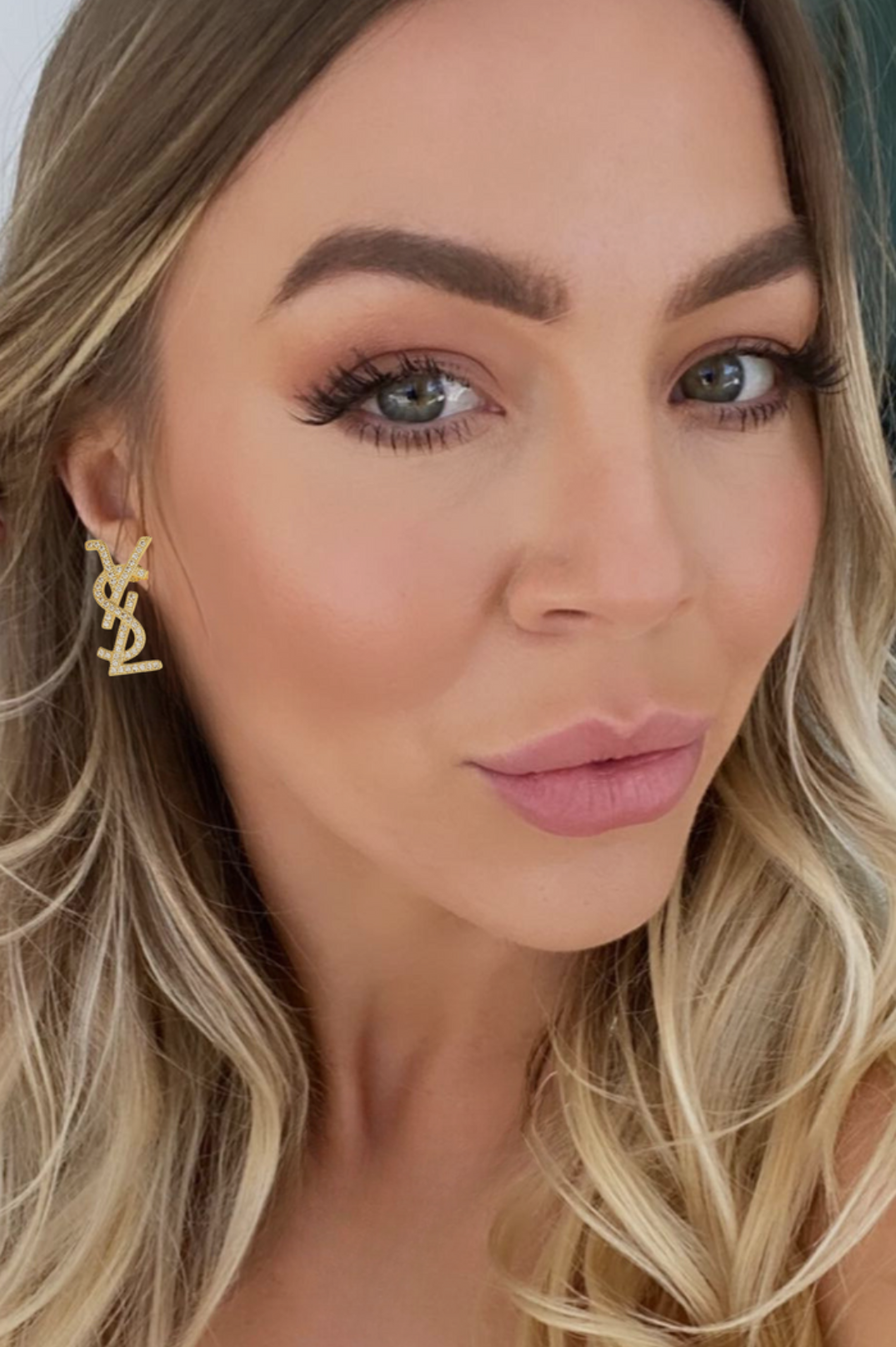 Saint Earrings by Inspo Jewellery – 18K gold plated, waterproof, tarnish-free statement earrings designed for everyday wear