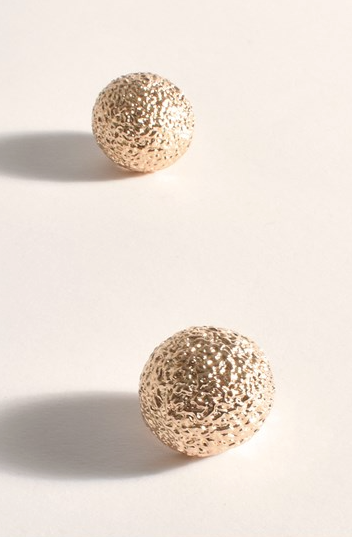 Seraphina Dome Earrings | Gold
