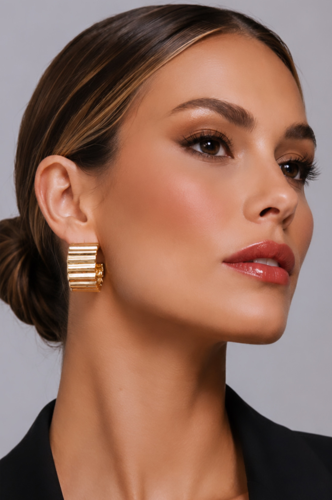 Step Up Hoops | 18K Gold Plated