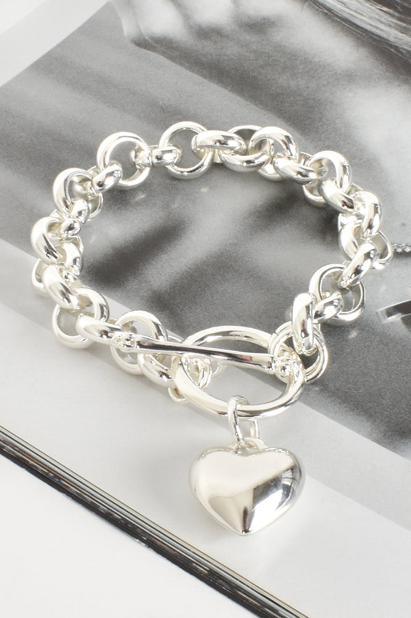 Milan Heart Bracelet | Silver