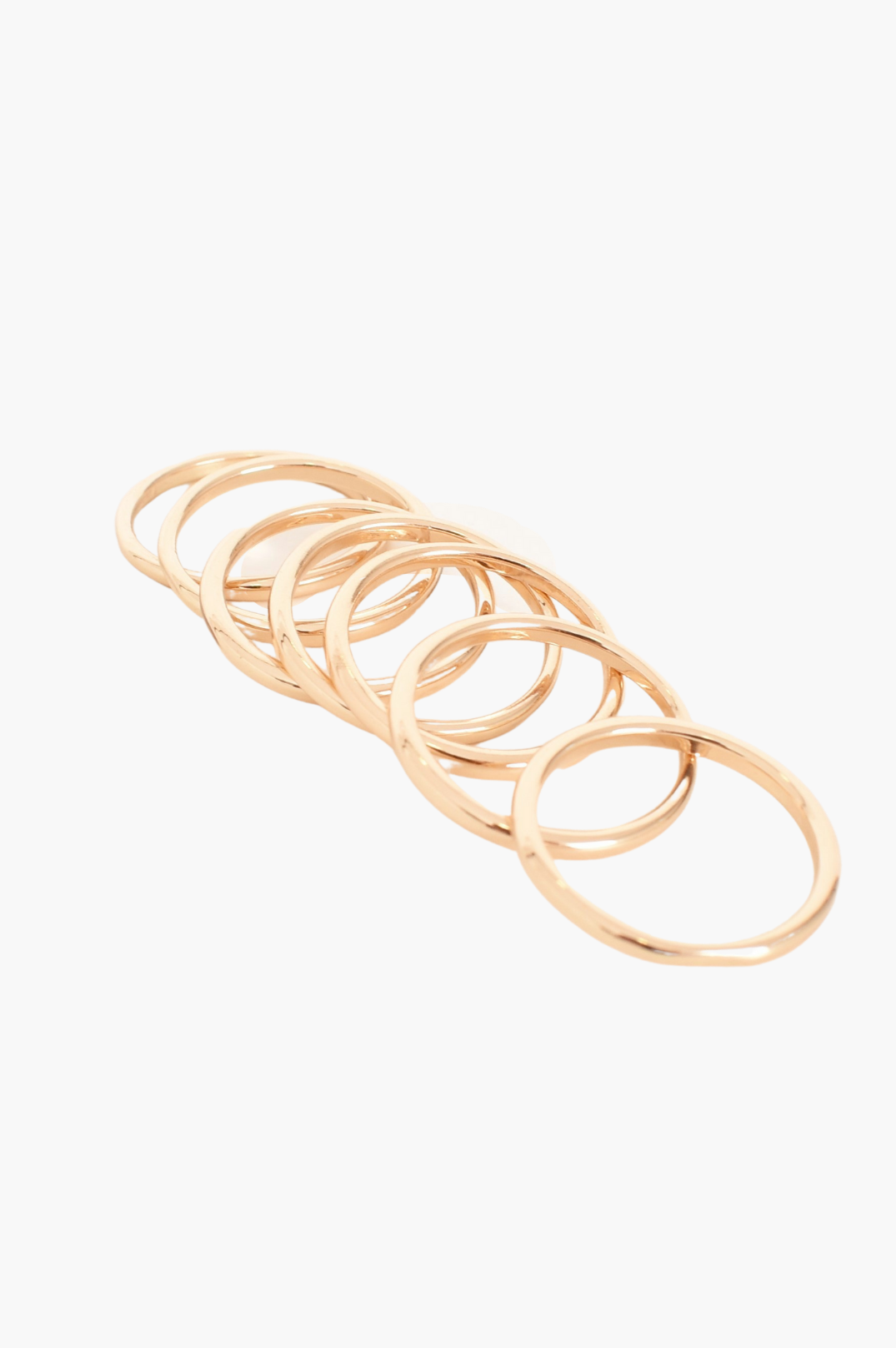 7 Stacking Rings| Gold
